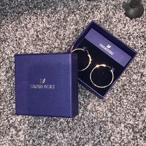NWT Swarovski Hoops